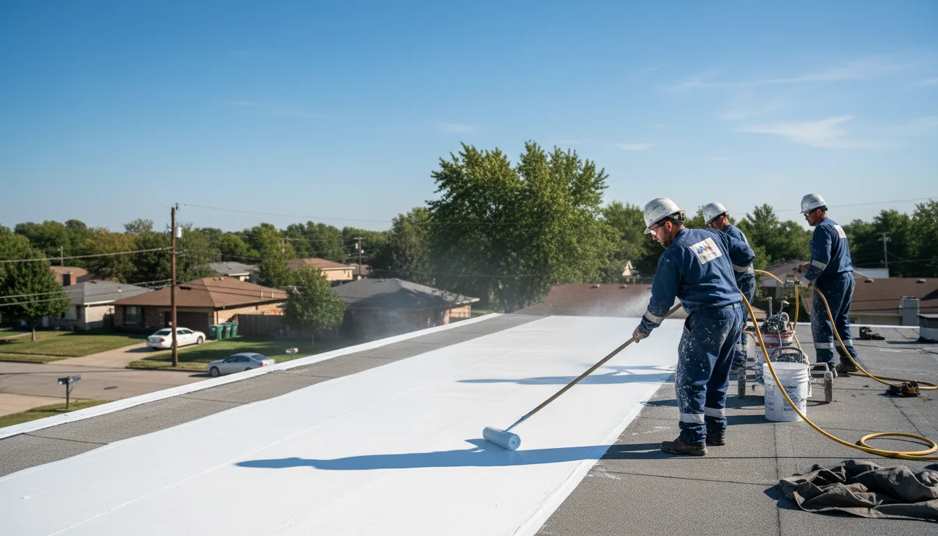 Commercial roof coating in Omer, MI near me